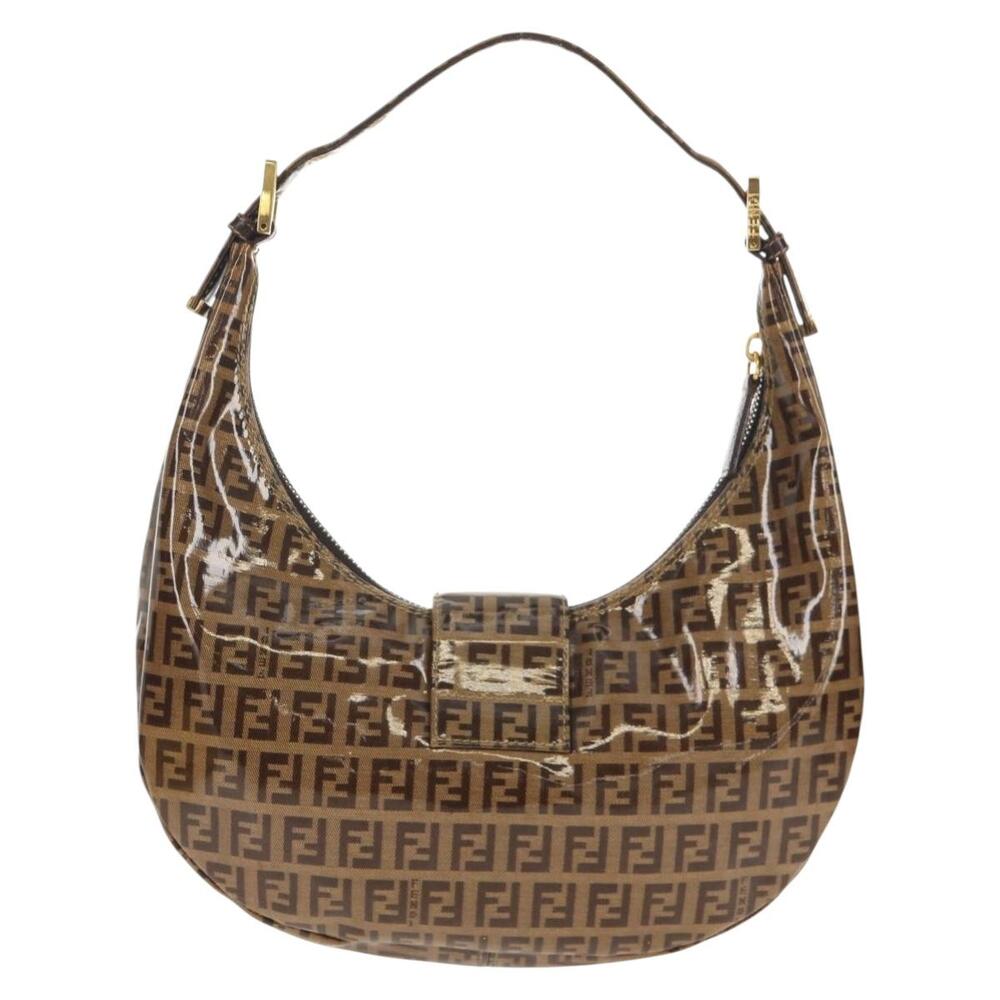 Fendi Vinyl Zucchino Croissant Hobo - Picture 2 of 13